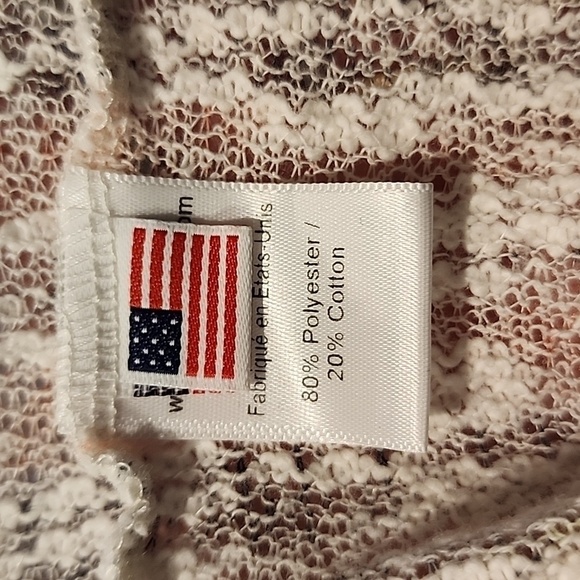 Sam & Lavi Size Large Mini Dress Lightweight Fridge Detail Multi-colored Stripes - Picture 6 of 6